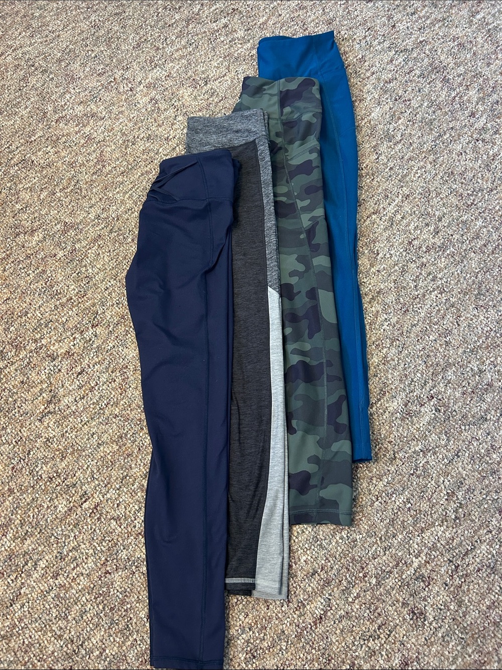 Women’s Active Leggings Pack - Navy, Gray, Camo, Teal
